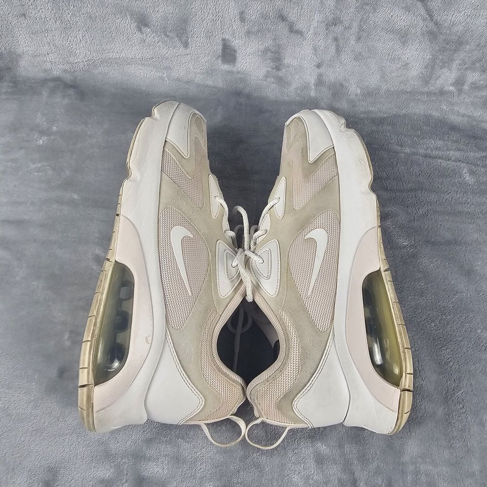Nike Air Max 200 Womens Size 10 White And Beige Mesh Trainers Low‎ Top Dad Shoes - Picture 5 of 8